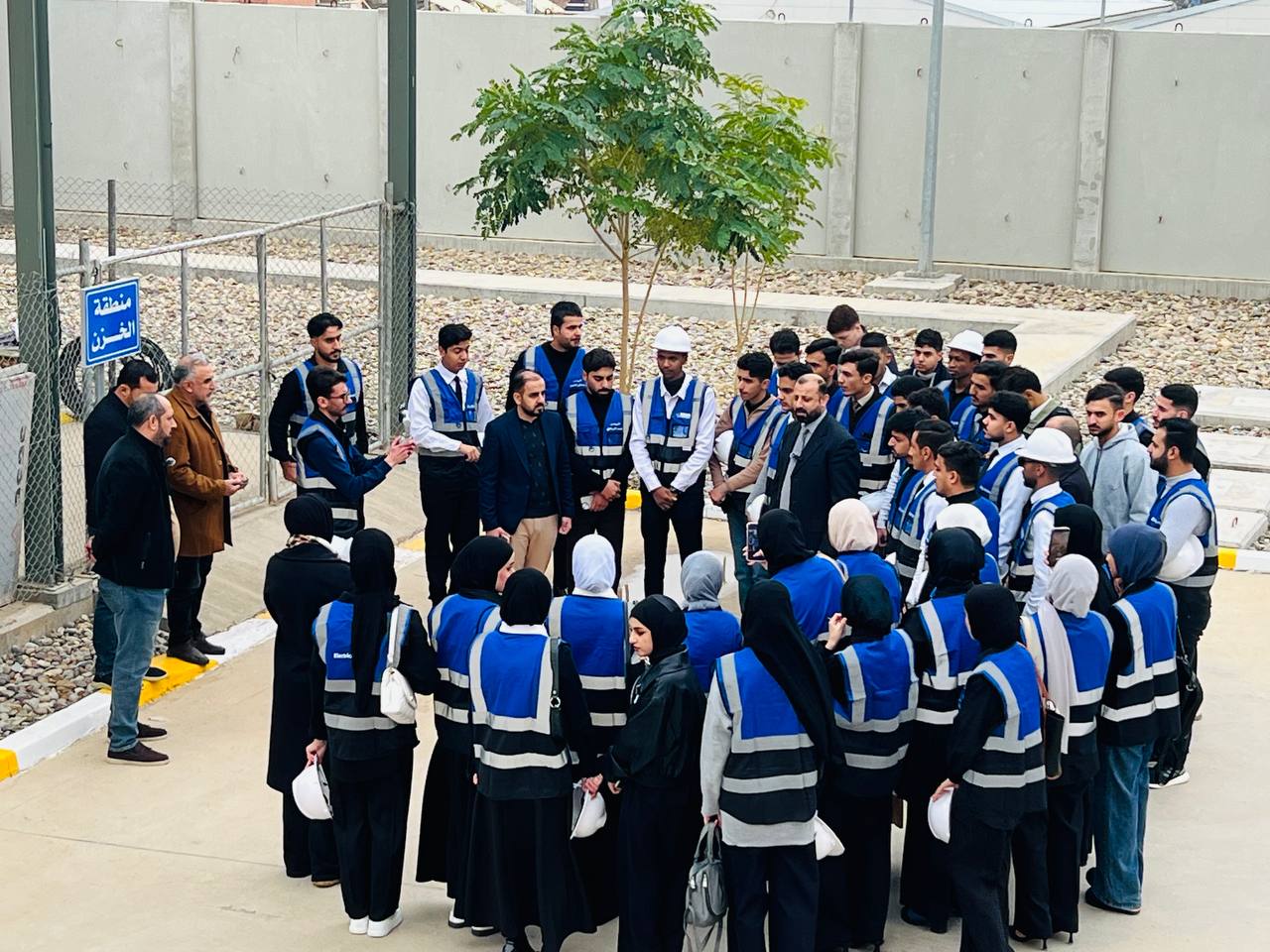 زيادة ميدانية لطلبة قسم الهندسة الكهربائية الى محطة الرمادي الجديدة 132/33 KV
