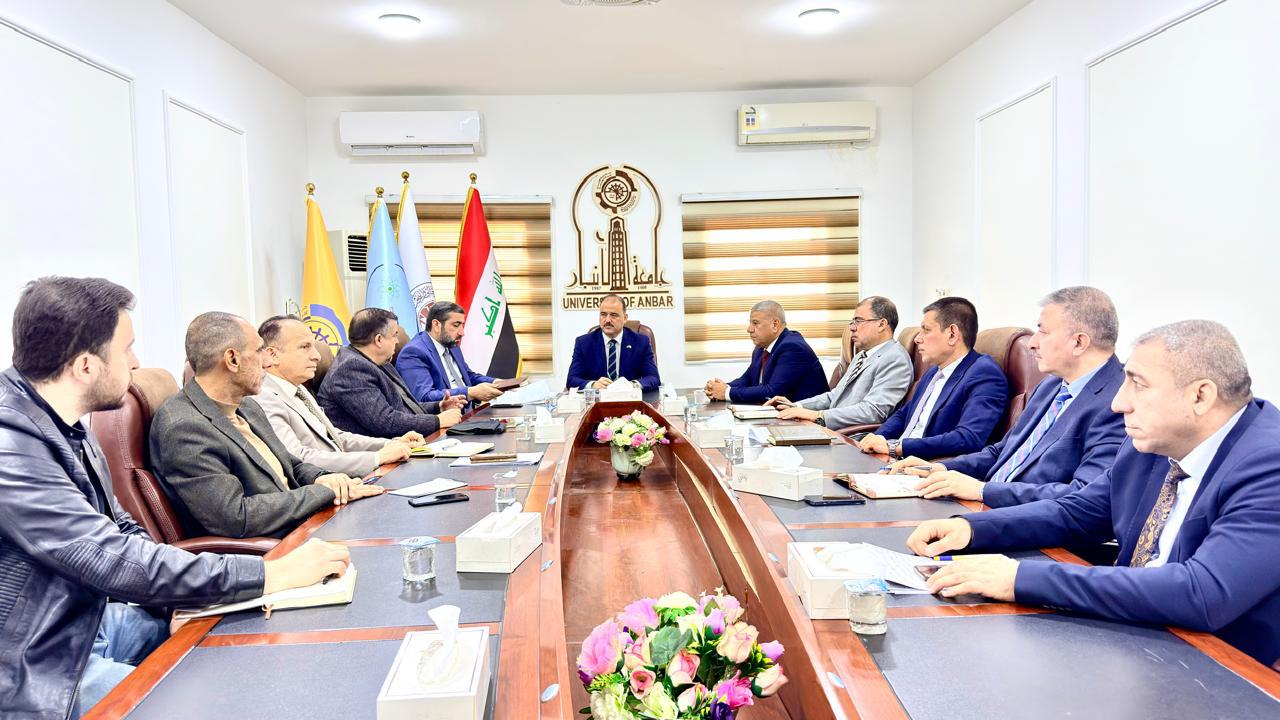 المجلس الاستشاري الصناعي في كلية الهندسة - جامعة الانبار يعقد اجتماعه الاول للعام الدراسي 2025-2026